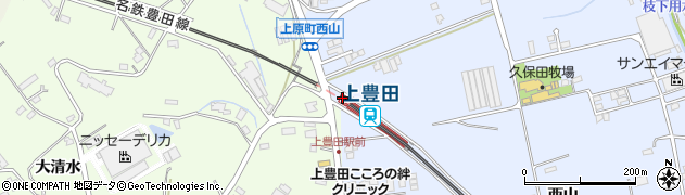 上豊田駅周辺の地図