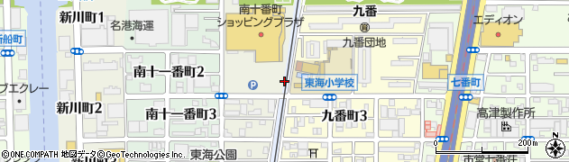 愛知県名古屋市港区熱田新田東組十番割周辺の地図