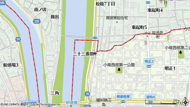 〒455-0062 愛知県名古屋市港区小碓町の地図