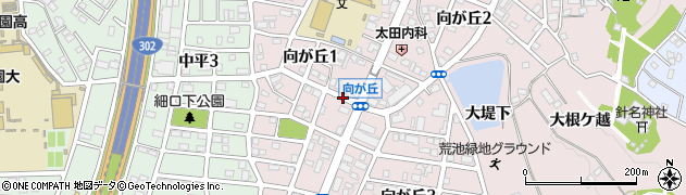 愛知県名古屋市天白区向が丘周辺の地図