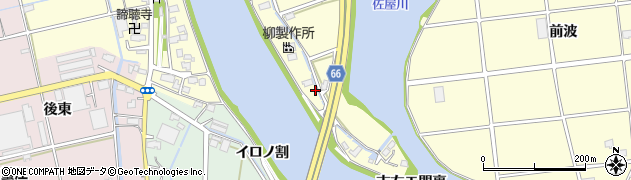 愛知県海部郡蟹江町蟹江新田吉左エ門裏3周辺の地図