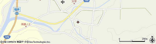兵庫県丹波篠山市中177周辺の地図