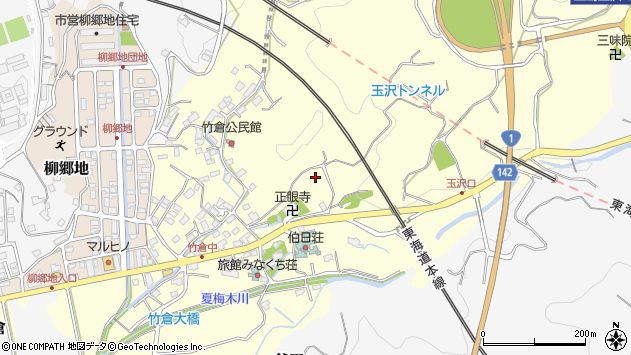 〒411-0807 静岡県三島市竹倉の地図