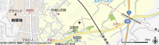 静岡県三島市竹倉周辺の地図
