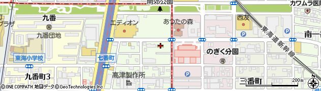 セブンイレブン名古屋港区七番町店周辺の地図