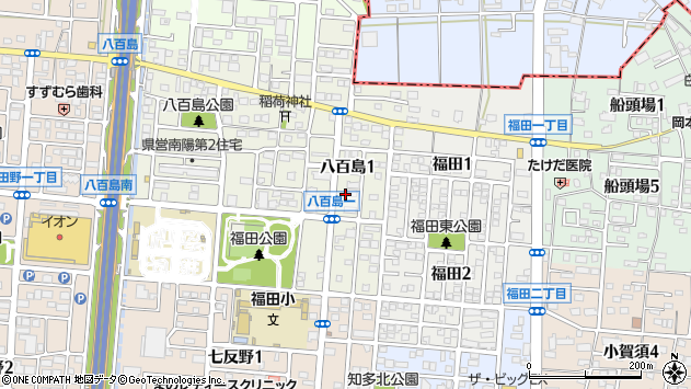 〒455-0885 愛知県名古屋市港区八百島の地図