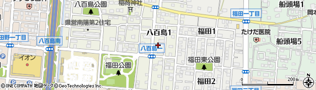 愛知県名古屋市港区八百島1丁目周辺の地図