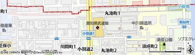愛知県武道館周辺の地図