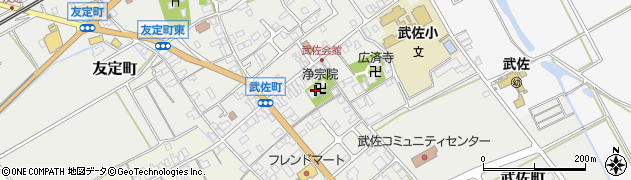 滋賀県近江八幡市武佐町590周辺の地図