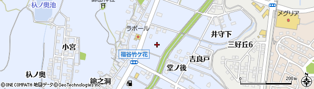 愛知県みよし市福谷町竹ヶ花周辺の地図