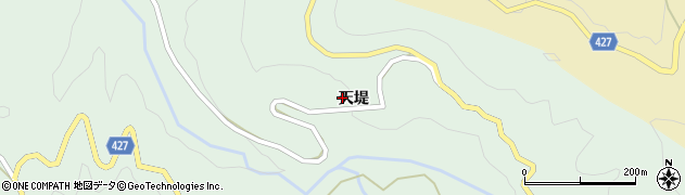 愛知県北設楽郡設楽町長江天堤周辺の地図