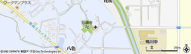千葉県鴨川市八色384周辺の地図