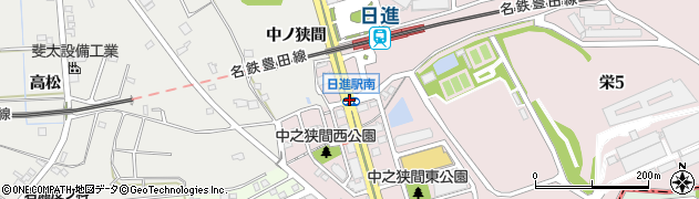 日進駅南周辺の地図