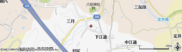愛知県豊田市滝見町三月周辺の地図