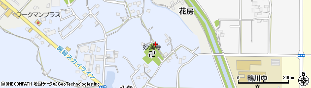 千葉県鴨川市八色周辺の地図