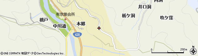 愛知県豊田市安実京町周辺の地図