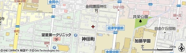 静岡県沼津市神田町周辺の地図