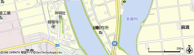 愛知県海部郡蟹江町蟹江新田吉左エ門裏周辺の地図