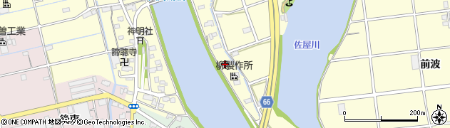 愛知県蟹江町（海部郡）蟹江新田（吉左エ門裏）周辺の地図