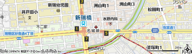 地下鉄　名城線新瑞橋駅周辺の地図