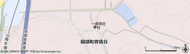 京都府南丹市園部町曽我谷（講堂）周辺の地図