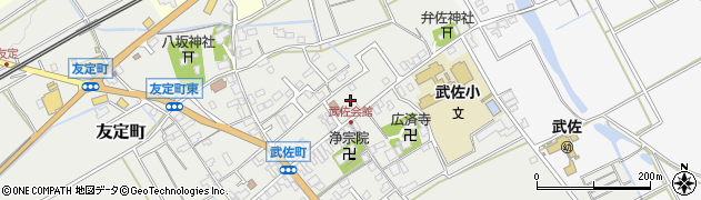 滋賀県近江八幡市武佐町672周辺の地図