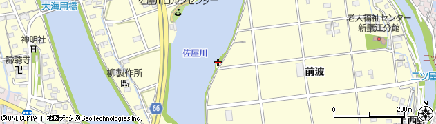 愛知県海部郡蟹江町蟹江新田金野周辺の地図