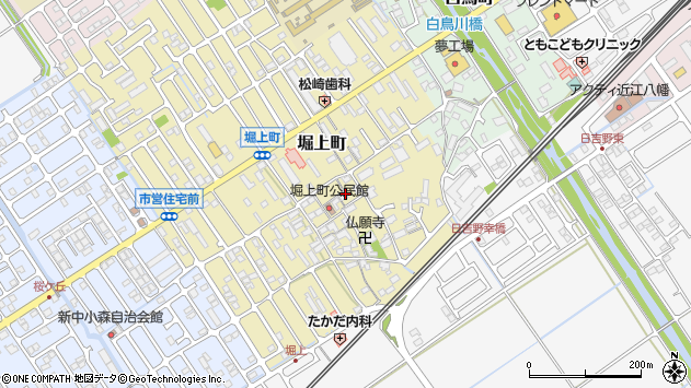 〒523-0031 滋賀県近江八幡市堀上町の地図