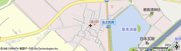 滋賀県東近江市池之尻町177周辺の地図