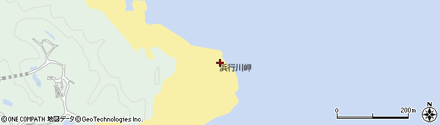 浜行川岬周辺の地図