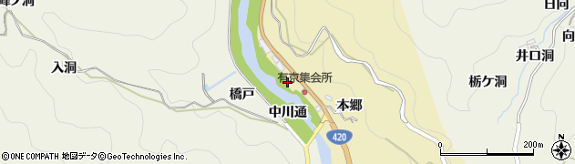 愛知県豊田市安実京町蛇石周辺の地図
