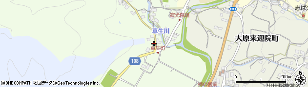 京都府京都市左京区大原草生町303周辺の地図
