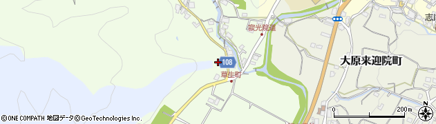 京都府京都市左京区大原草生町288周辺の地図