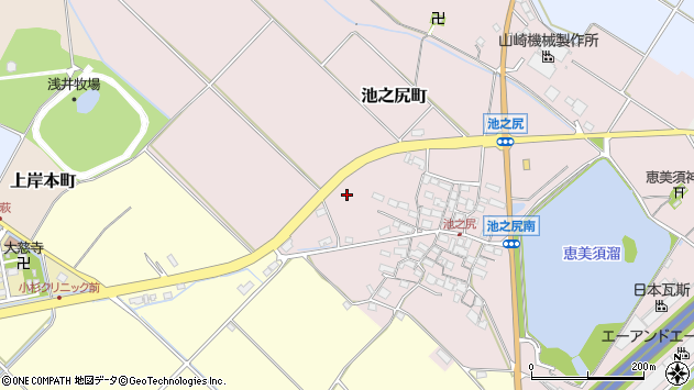 〒527-0171 滋賀県東近江市池之尻町の地図