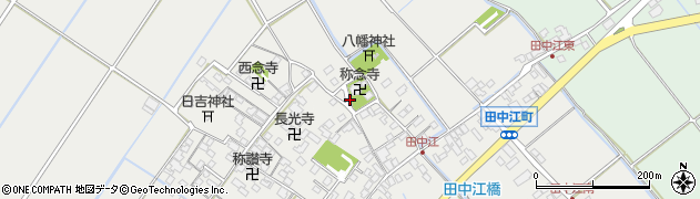 滋賀県近江八幡市田中江町周辺の地図