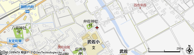 滋賀県近江八幡市武佐町644周辺の地図