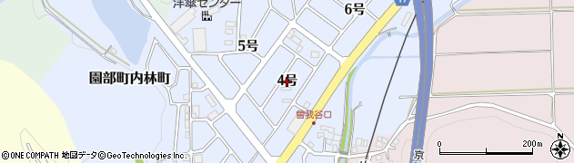 京都府南丹市園部町内林町（４号）周辺の地図