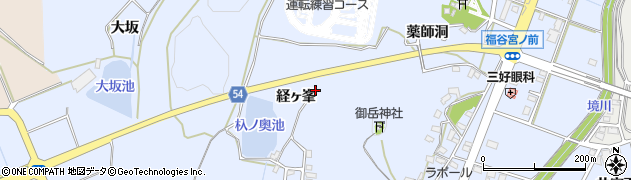 愛知県みよし市福谷町周辺の地図