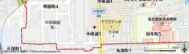 愛知県名古屋市中川区小碓町周辺の地図