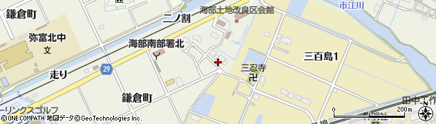 愛知県弥富市鎌倉町100周辺の地図