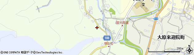 京都府京都市左京区大原草生町277周辺の地図