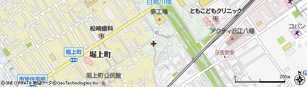 滋賀県近江八幡市白鳥町周辺の地図