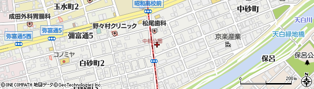 愛知県名古屋市天白区中砂町40周辺の地図