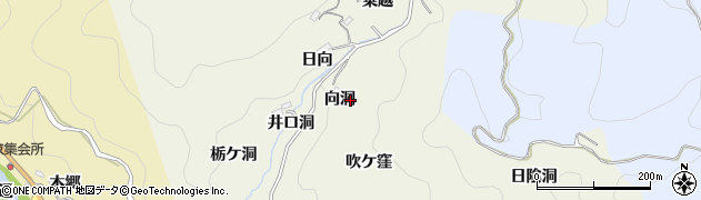 愛知県豊田市有洞町周辺の地図