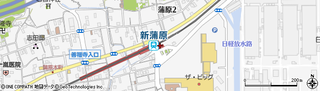 新蒲原駅周辺の地図