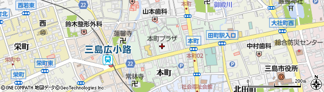 マックスバリュエクスプレス三島本町店周辺の地図