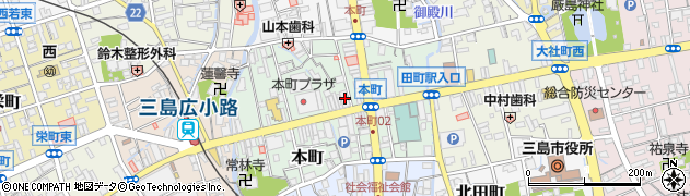みずほ銀行三島本町 ＡＴＭ周辺の地図