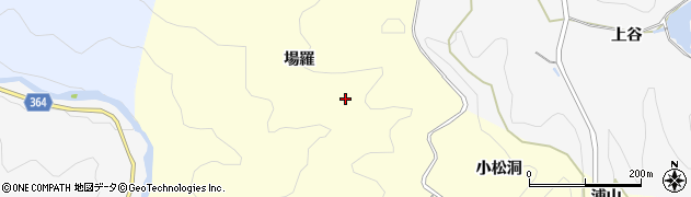 愛知県豊田市御内町場羅周辺の地図
