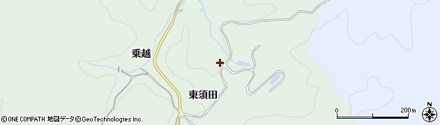 愛知県豊田市山中町（東須田）周辺の地図