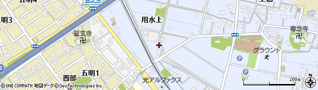 愛知県弥富市鯏浦町用水上79周辺の地図